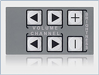 Screen Printed, Embossed Controller Overlay for the Electronics Industry